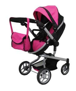 Cochecito de Lujo 2 en 1 para Muñecas Mommy & Me, Cochecito