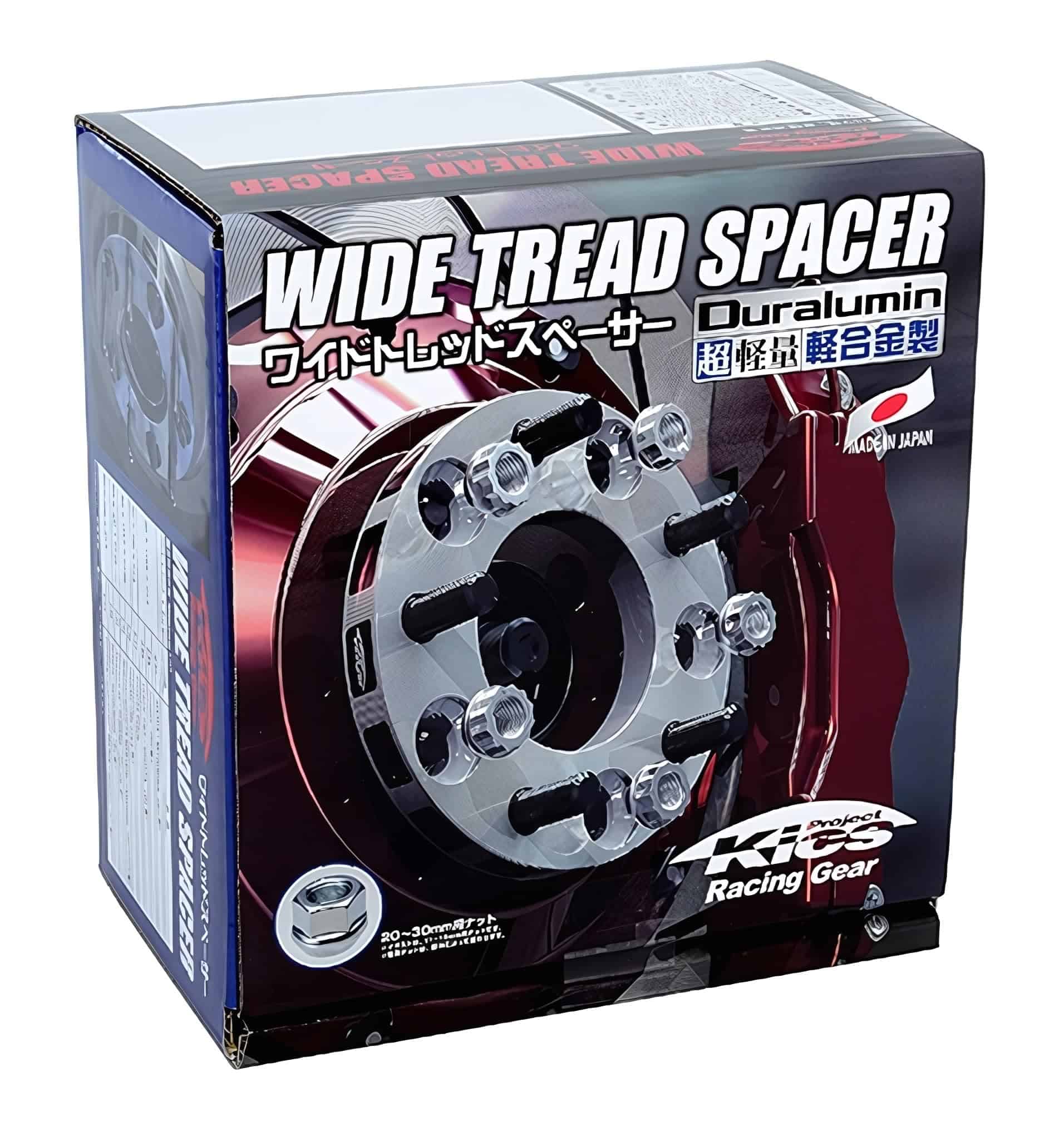 Espaciador de llanta de rosca ancha Kics W5120W3WTS de 20mm