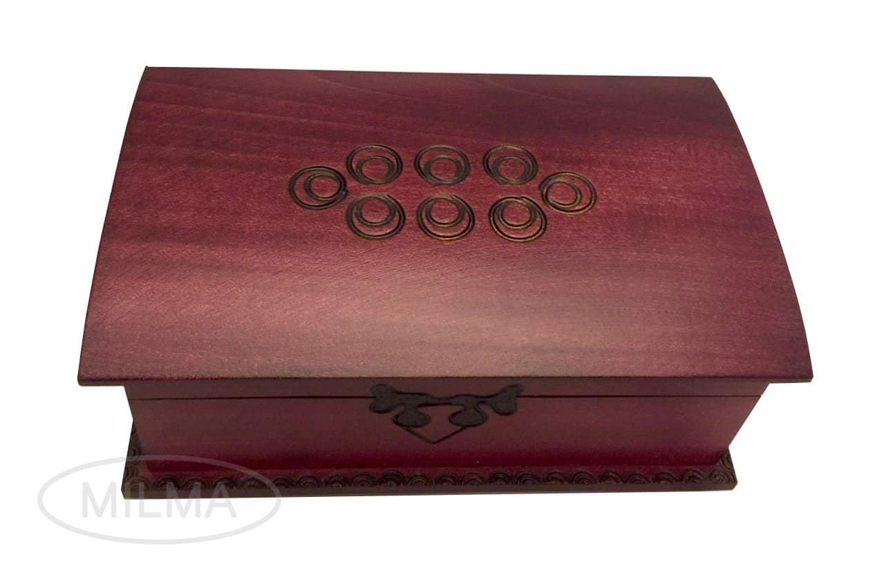 Caja de madera decorativa con truco de apertura secreta - Imagen 3