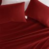 Juego de sábanas California King de -Burdeos