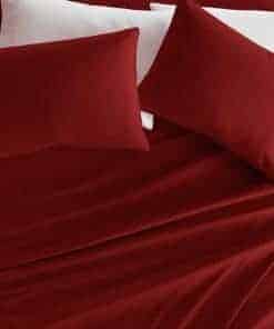 Juego de sábanas California King de -Burdeos