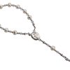 Rosario de Plata Esterlina Blanco para Bebé, Regalo de