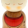 Muñeco Kokeshi Japonés Usaburo, Marrón Ojizo