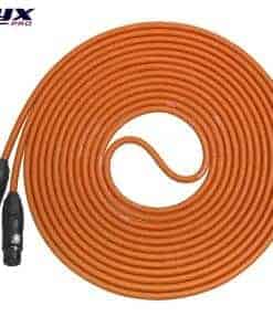Cable de micrófono XLR balanceado LyxPro de 100 pies Macho