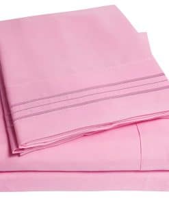 Juego de sábanas King de la colección Supreme 1500 en Rosa