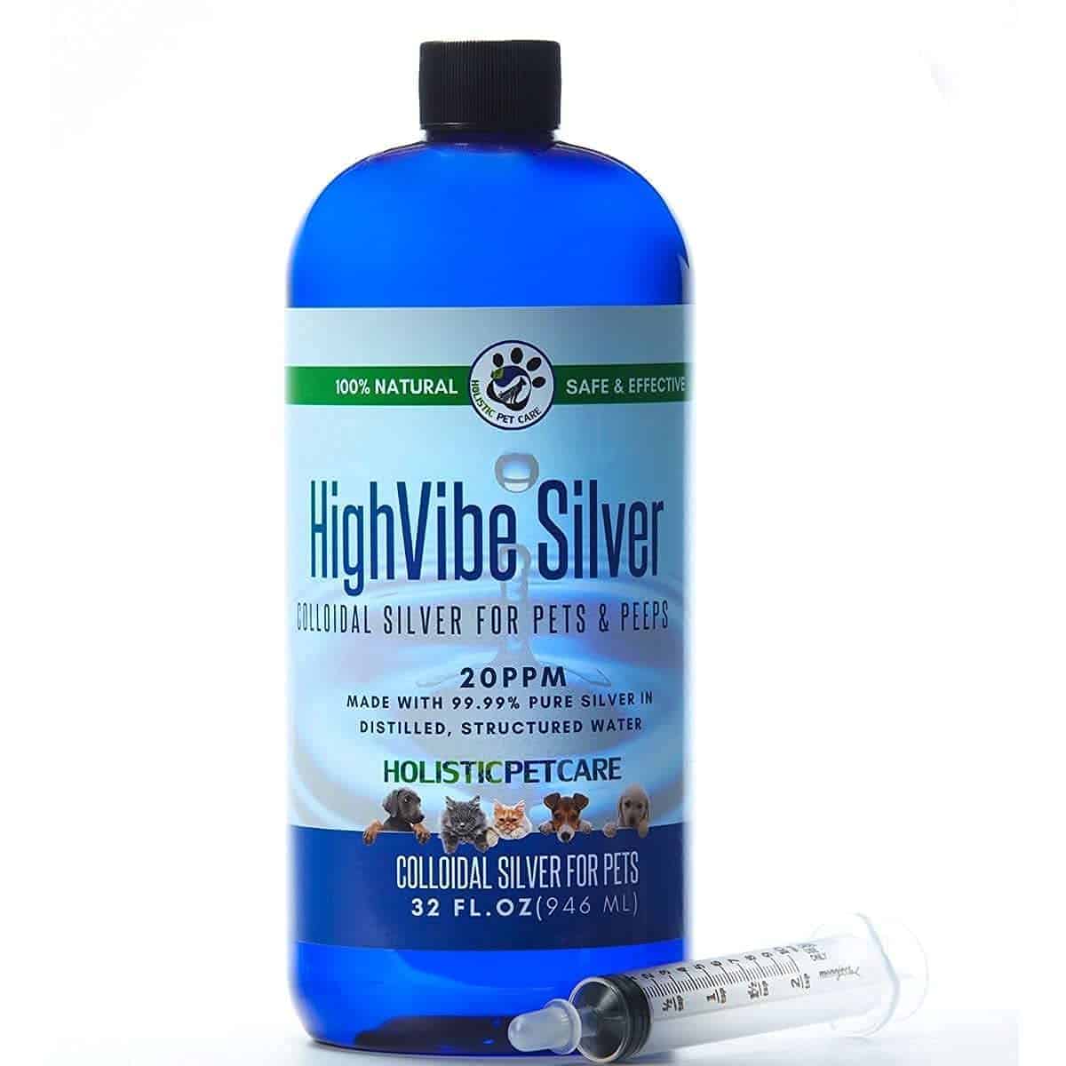 HighVibe Plata Coloidal para Mascotas 32 oz - Plata
