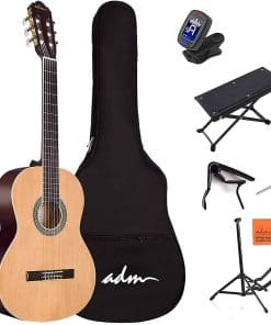 Guitarra Clásica Nylon Tamaño Completo ADM 39 Pulgadas