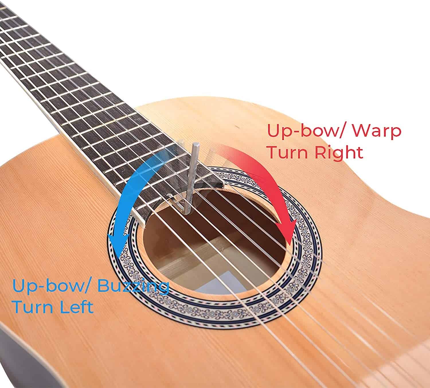 Guitarra Clásica Nylon Tamaño Completo ADM 39 Pulgadas - Imagen 9