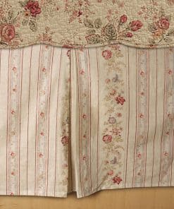Falda de cama Greenland Home Antique Rose, King, Multicolor