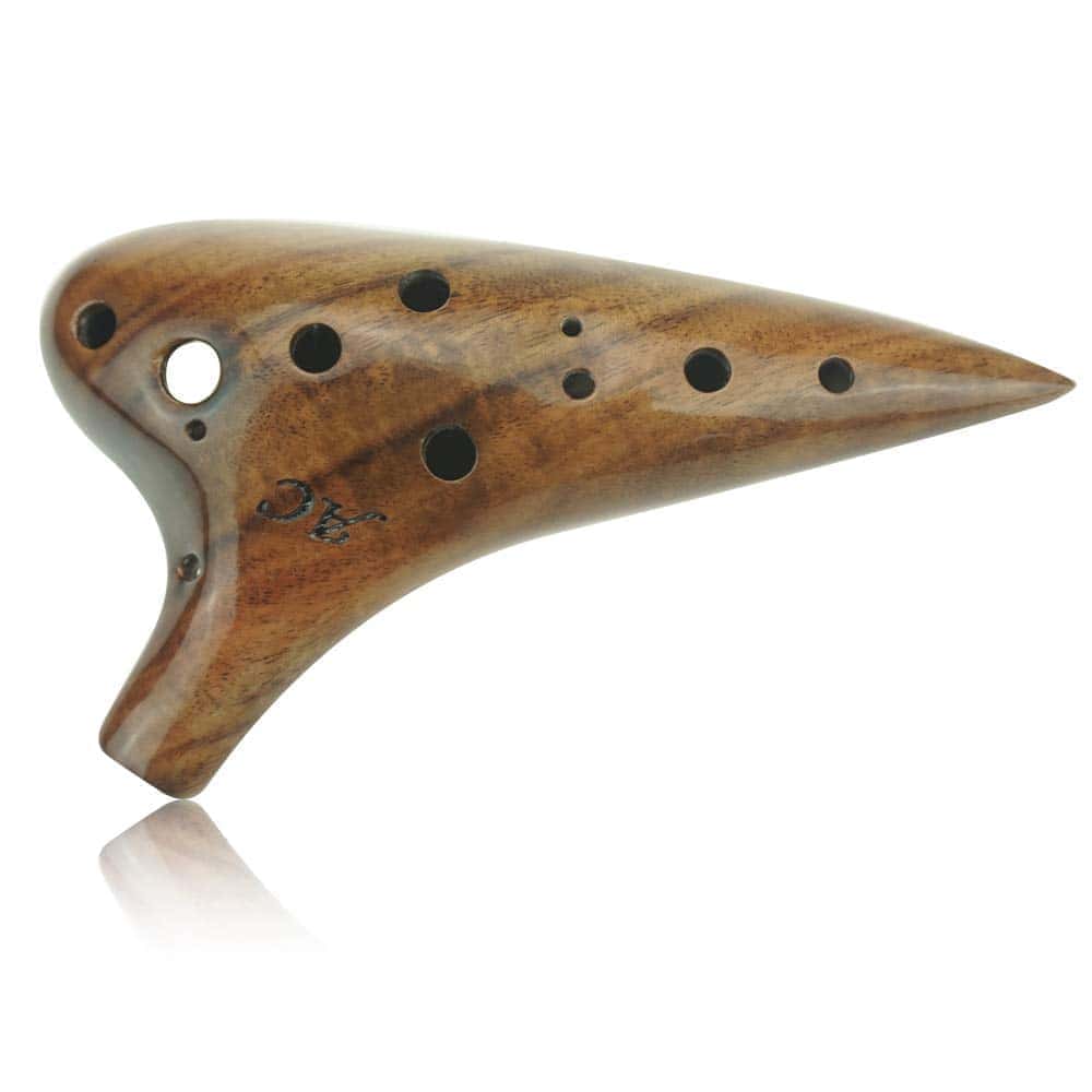 Ocarina de Madera de Acacia con 12 Agujeros Alto C Wd12002