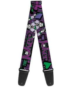 Correa de guitarra Buckle-Down - Joker Face/Logo/Spades