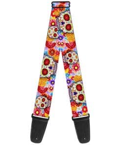 Correa de guitarra Buckle-Down GS-WTY008 - Calavera de