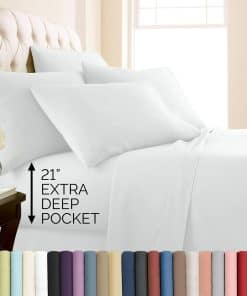 Juego de sábanas extra profundas para cama individual XL de