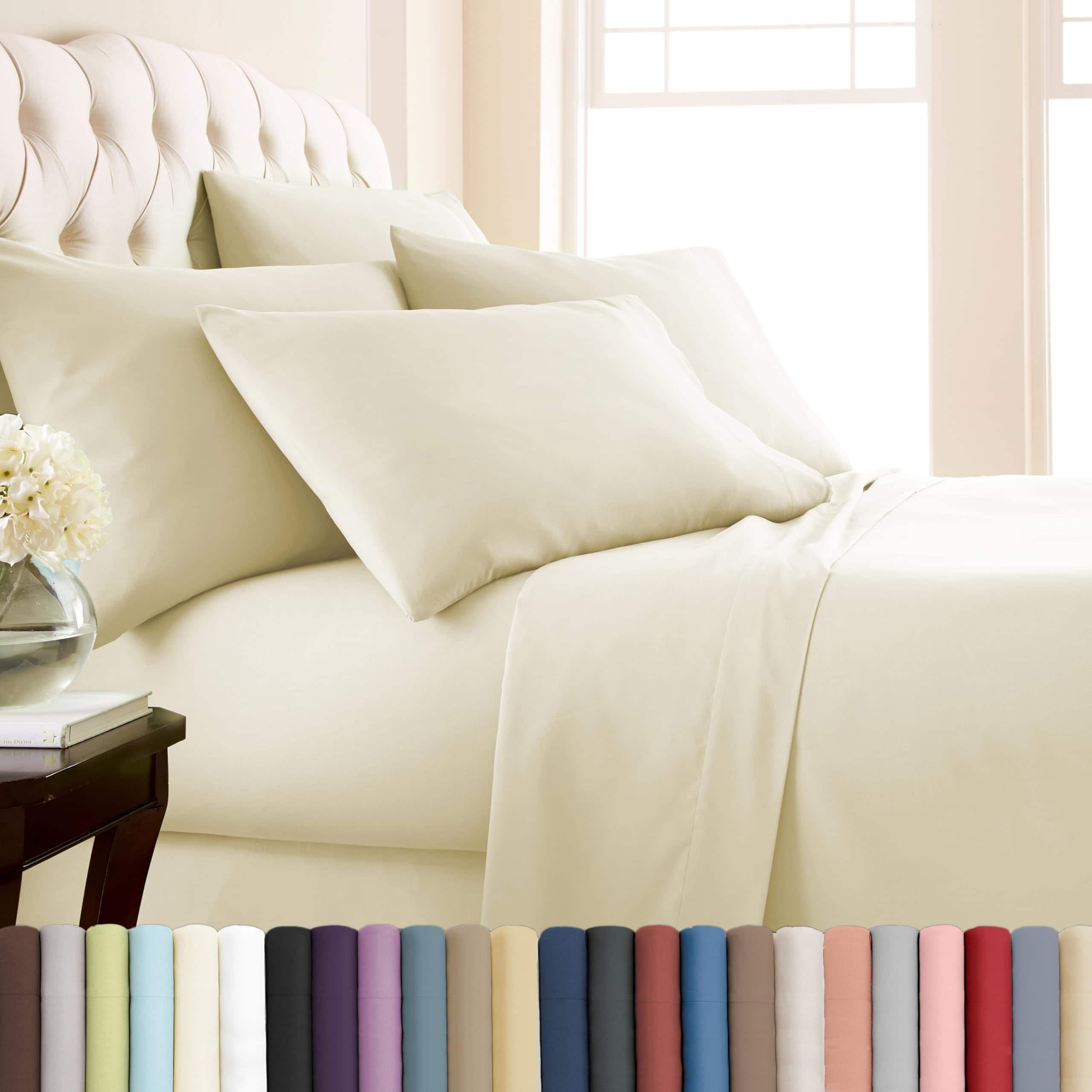 Juego de sábanas de 4 piezas Southshore Fine -Crema