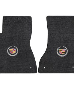 Juego de tapetes negros de Velourtex para piso de 2 piezas