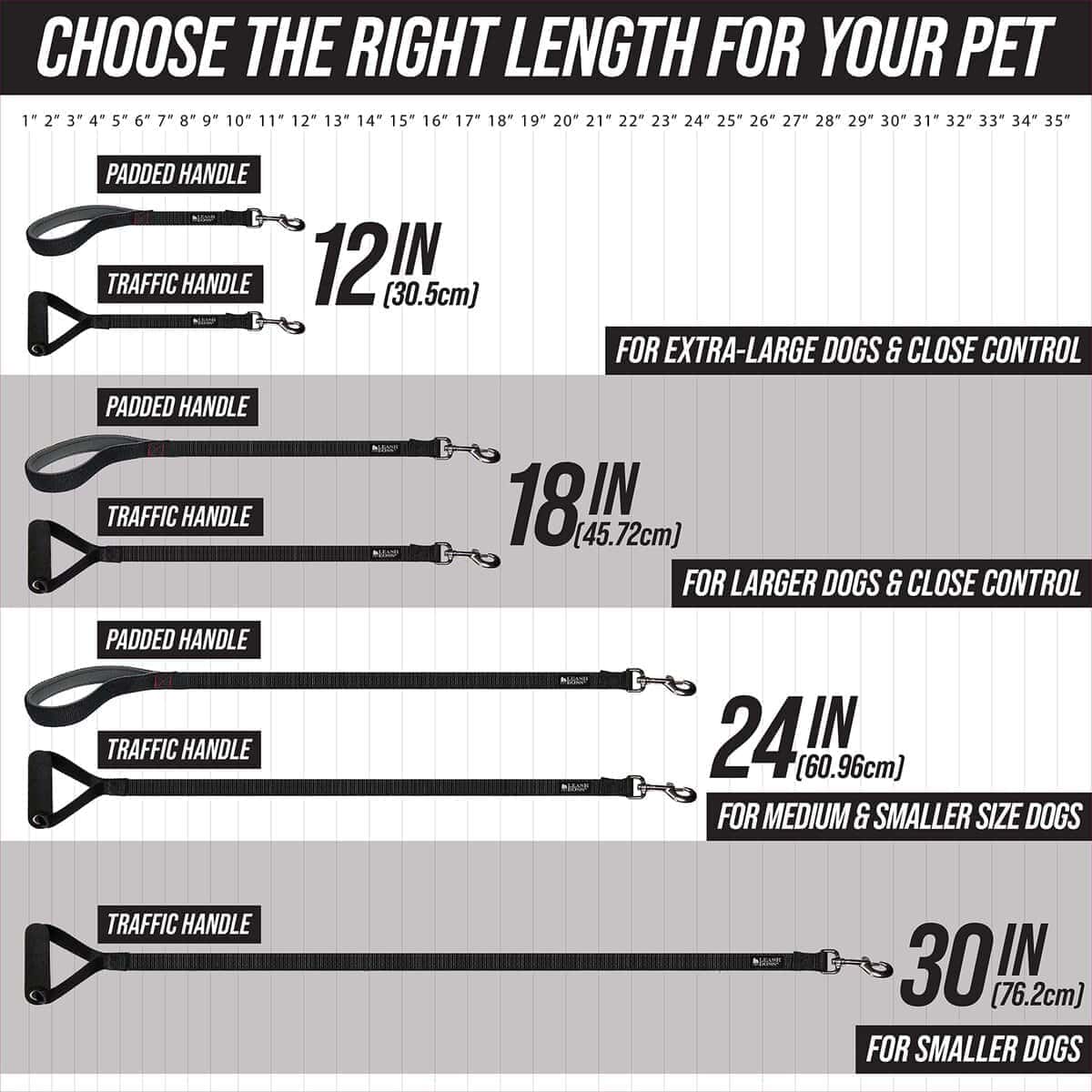Correa corta para perros Leashboss para entrenamiento de - Imagen 3