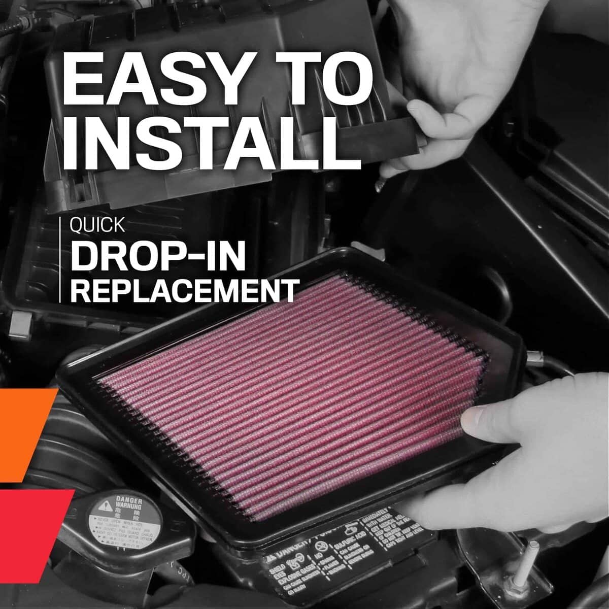 Filtro de aire de motor K&N de alto flujo original de por - Imagen 9