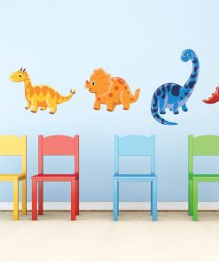 Sunny Decals Dinosaur Wall Decal - Set de 5 Pegatinas de