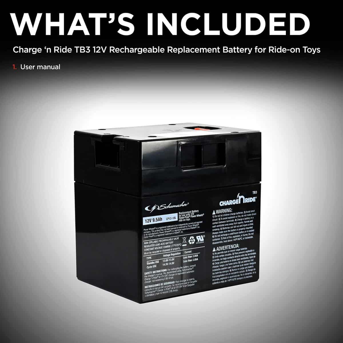 Batería Schumacher Electric de 12V para Juguetes Infantiles - Imagen 5