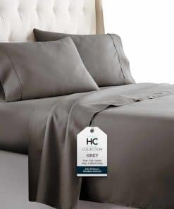 Juego de Sábanas HC COLLECTION California King -Gris