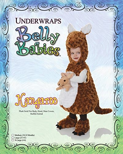 Disfraz de Canguro para Niños de Underwraps, Marrón, Extra - Imagen 4