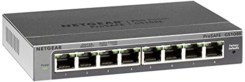 Switch NETGEAR de 8 Puertos Gigabit Ethernet Plus