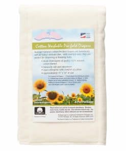 Pañales de Tela Prefold NuAngel: Algodón Natural, Pañales