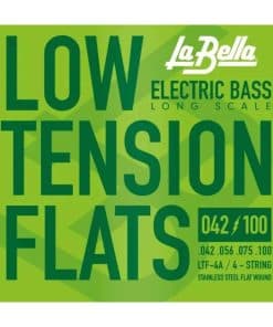 Cuerdas de bajo eléctrico 4 cuerdas planas de acero