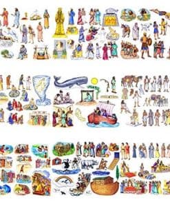 9 Historias del Antiguo Testamento Fieltro de Tablero de