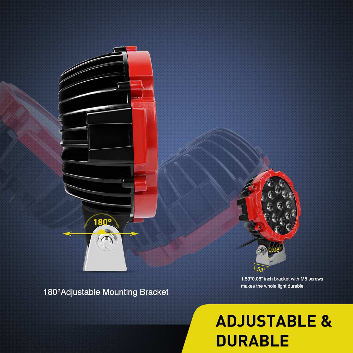 Nilight Led Pods 2PCS 7 Pulgadas 51w 5100LM Barra de Luz - Imagen 7