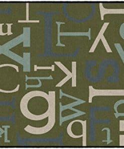 Tapete Infantil Flagship Carpets Text Mix para Habitación