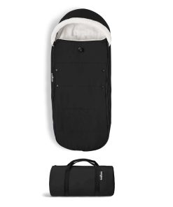 BABYZEN YOYO Footmuff, Negro - Forro de Sherpa y Capucha de