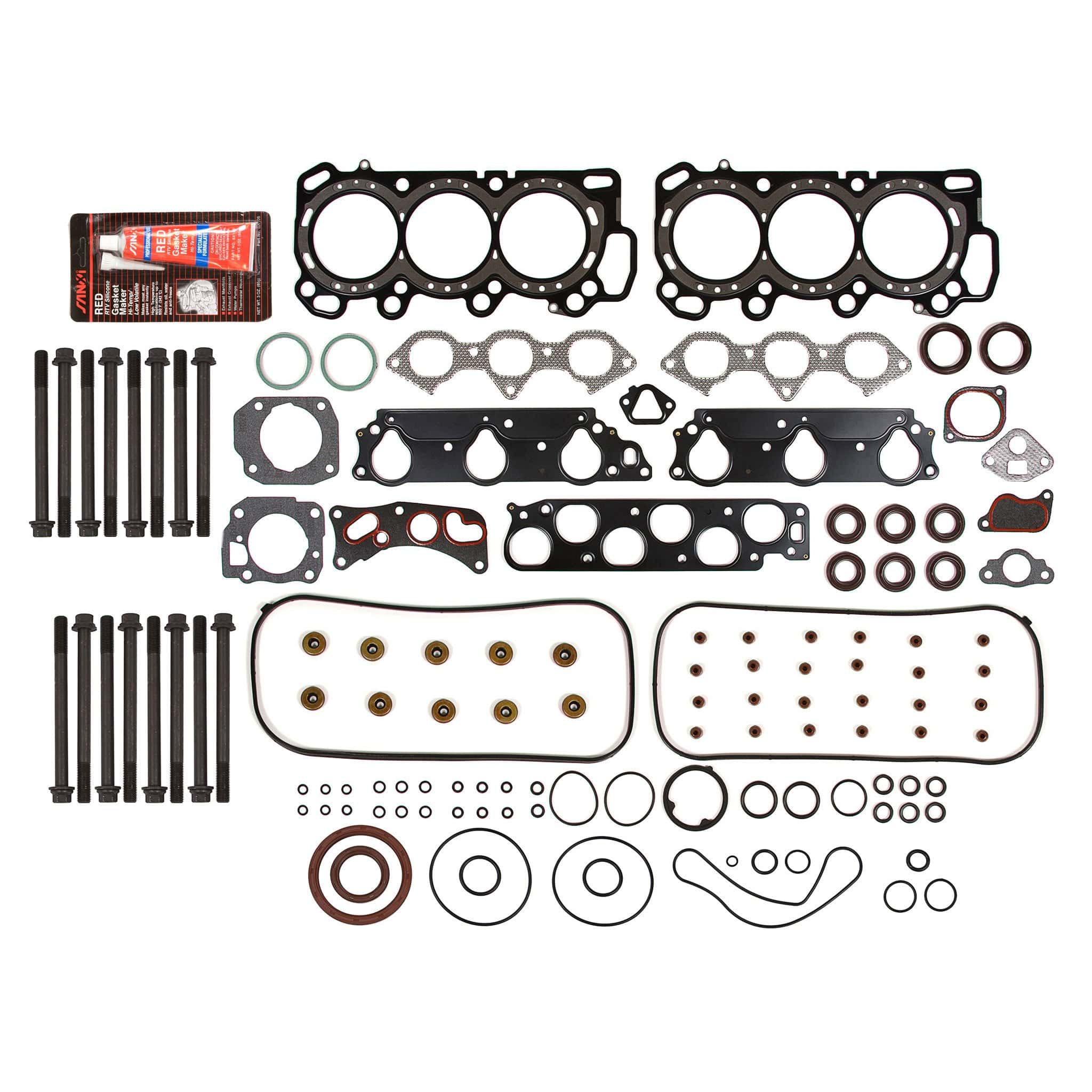 Juego de empaques completo de culata con pernos de cabeza