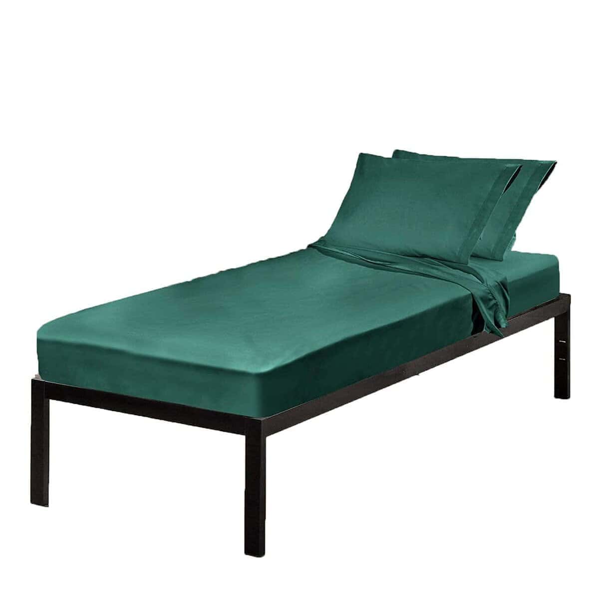 Juego de sábanas de algodón para dormitorio universitario