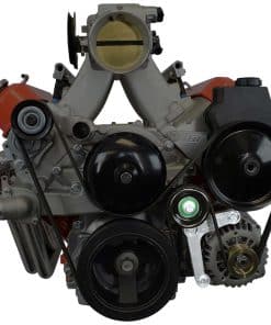 Soporte de alternador completo LS de ICT Billet con polea