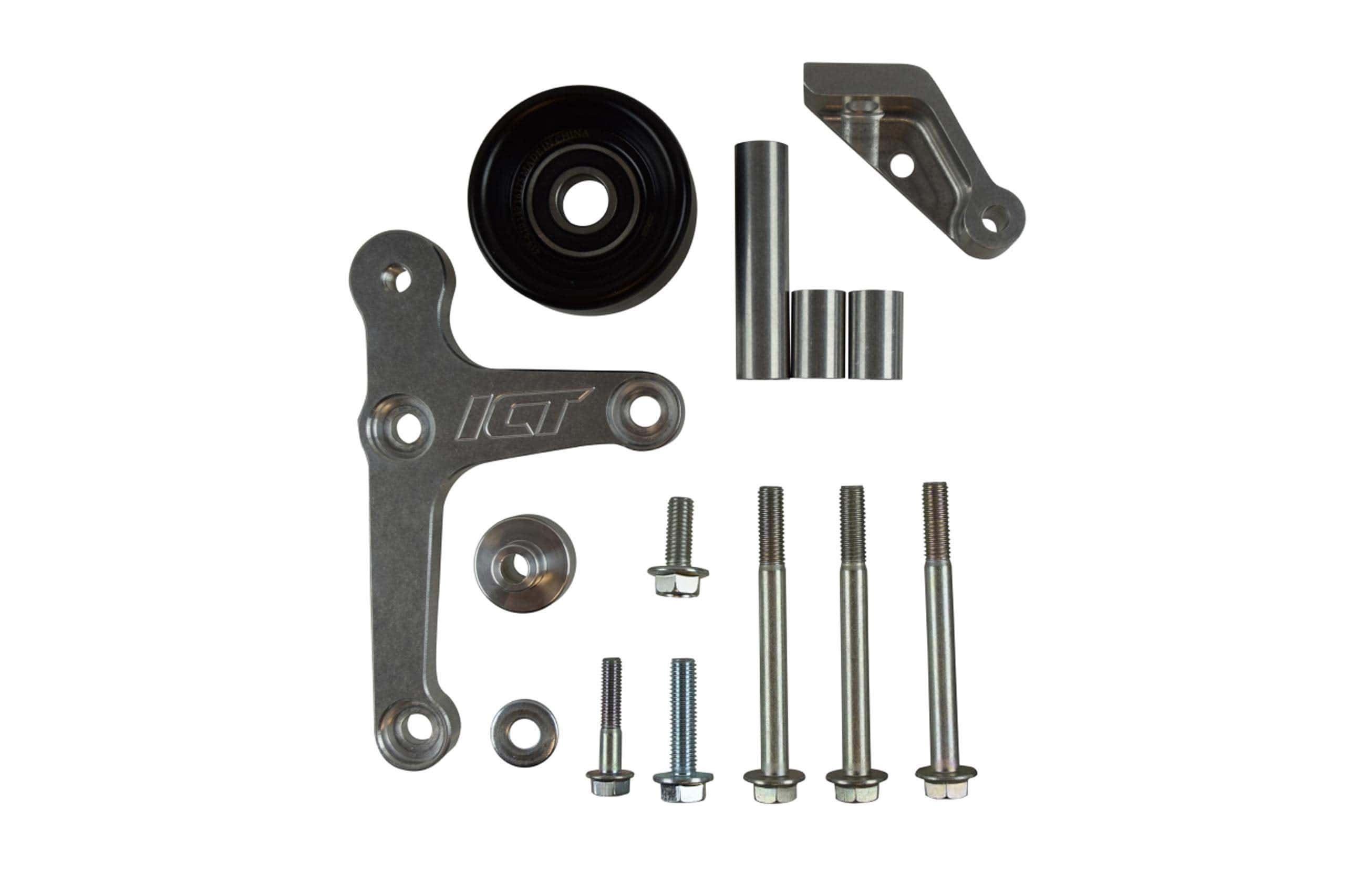 Soporte de alternador completo LS de ICT Billet con polea - Imagen 4