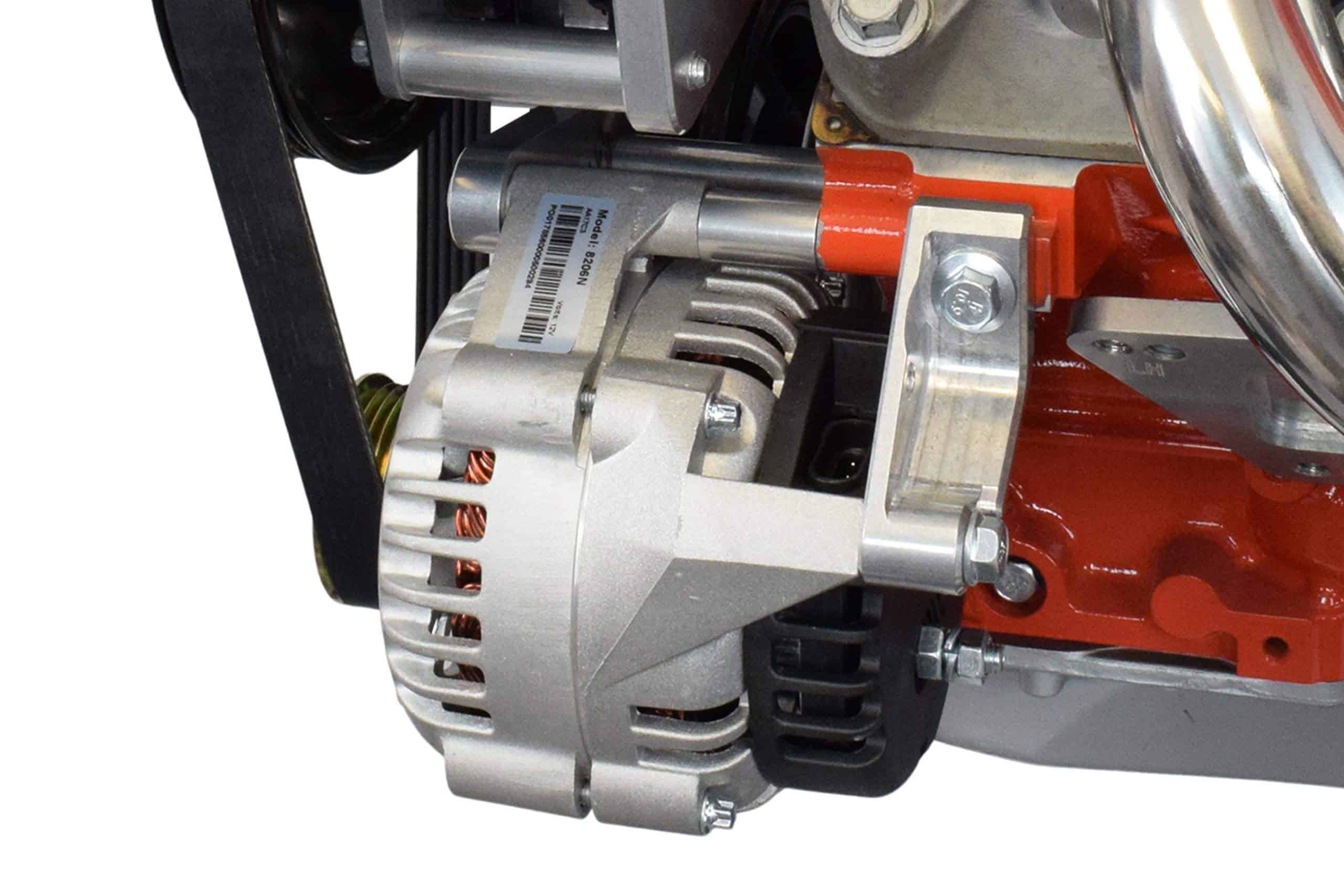 Soporte de alternador completo LS de ICT Billet con polea - Imagen 8