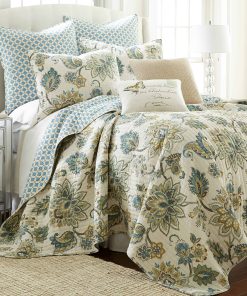 Juego de Edredón Levtex Home - Gris -Azul, Verde, Gris, Amar