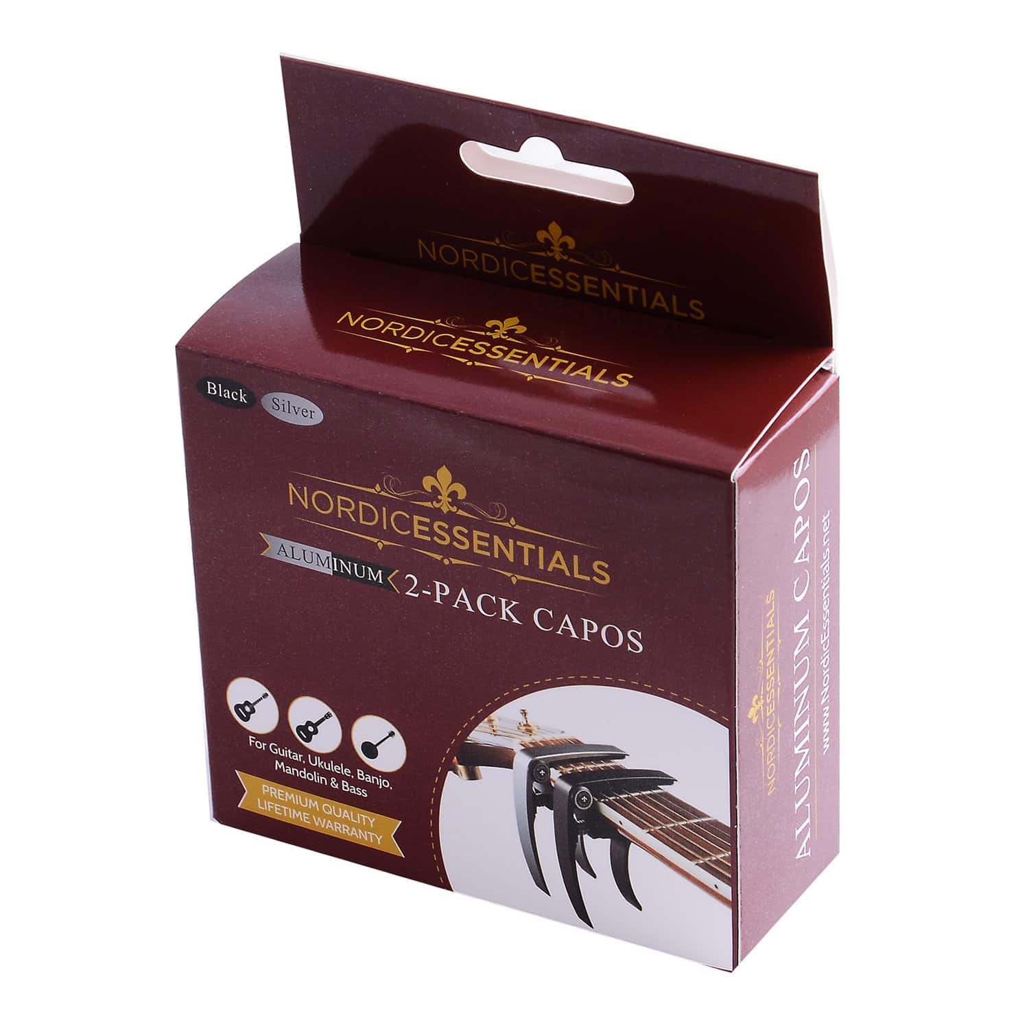 Capo de Guitarra (Pack de 2) para Guitarras, Ukulele, - Imagen 8