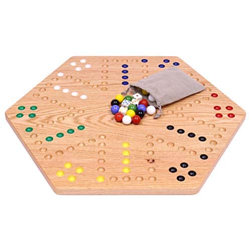 Juego de tablero de mármol Wahoo de AmishToyBox.com - 20"