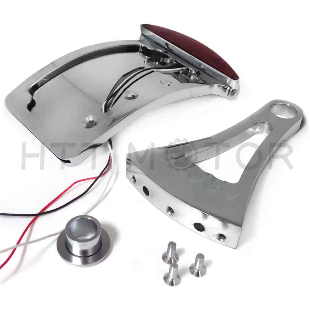 Soporte de placa de matrícula montado en el lateral curvado