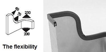 Tira de Goma para Puerta Sello Horizontal con Bulbo (100 - Imagen 4