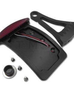 Soporte para placa de matrícula montado en el lateral curvo