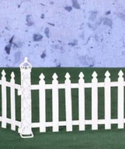 Set de 6 piezas de valla en miniatura a escala 1:12 color