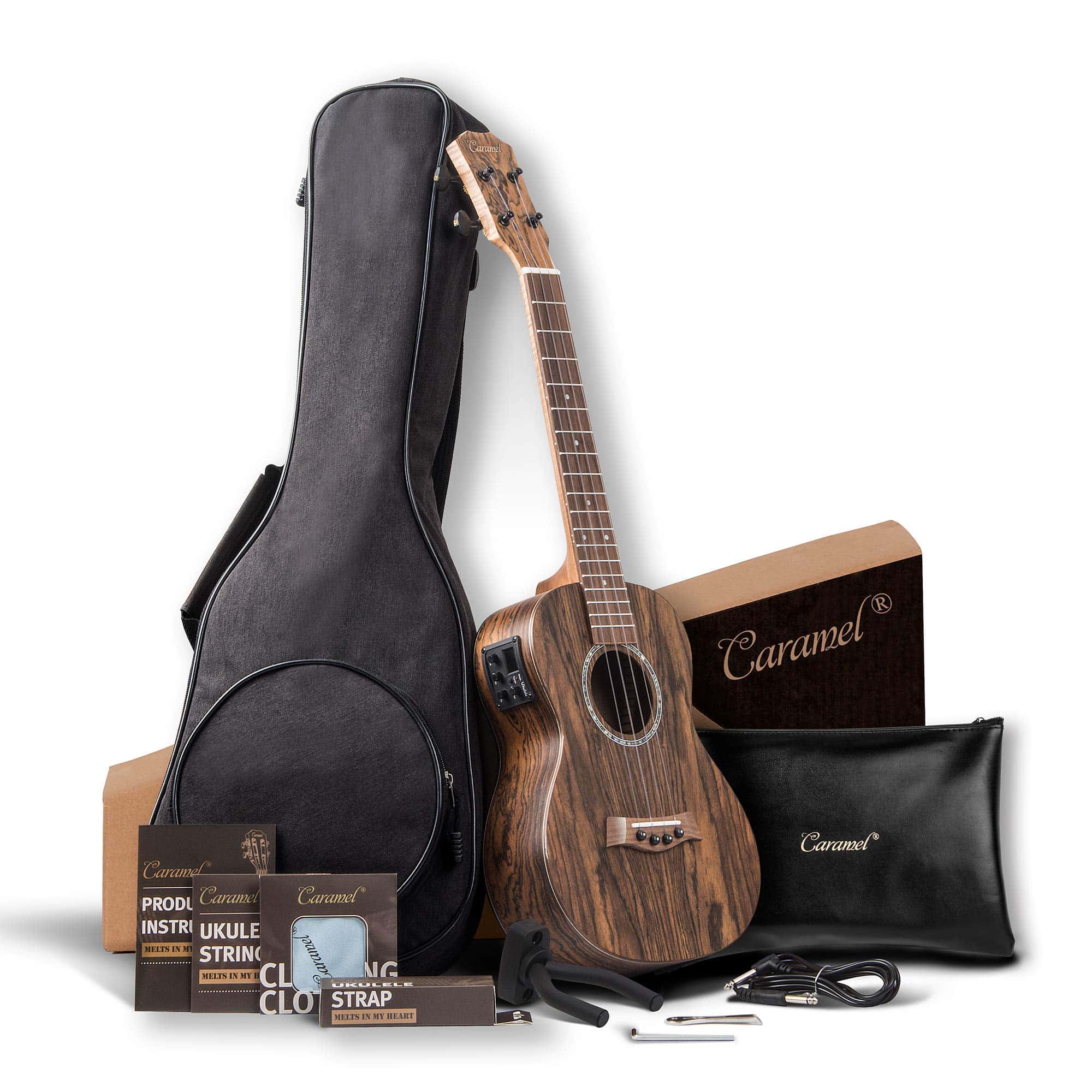 Ukelele Eléctrico Tenor Profesional de Bocote Butterfly 26