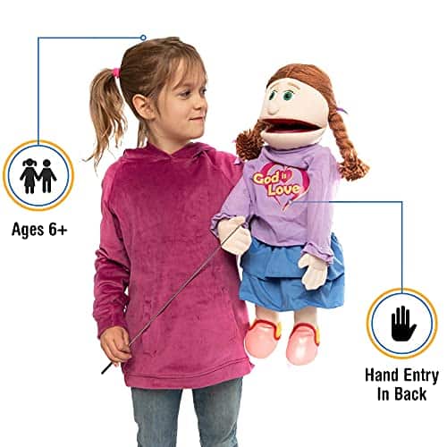 Marioneta de Cuerpo Completo de 25" Dios Es Amor, Niña - Imagen 3