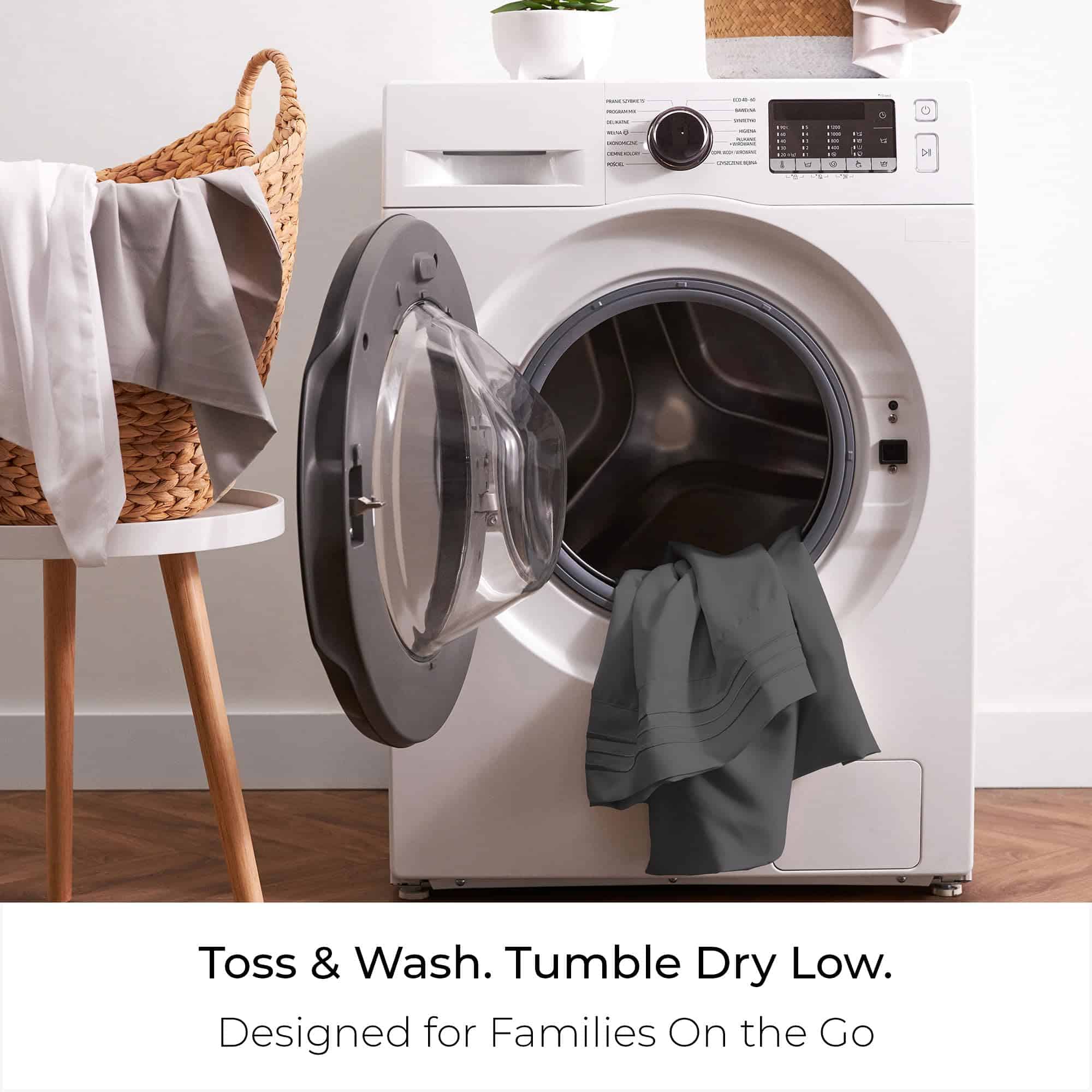 Juego de sábanas Mellanni Full - Colección -Gris - Imagen 7