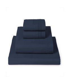 Juego de sábanas Mellanni Queen - 4 -Azul Marino