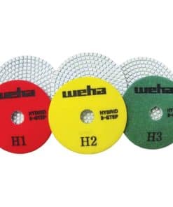 Juego de 3 almohadillas híbridas de pulido de diamante de 4