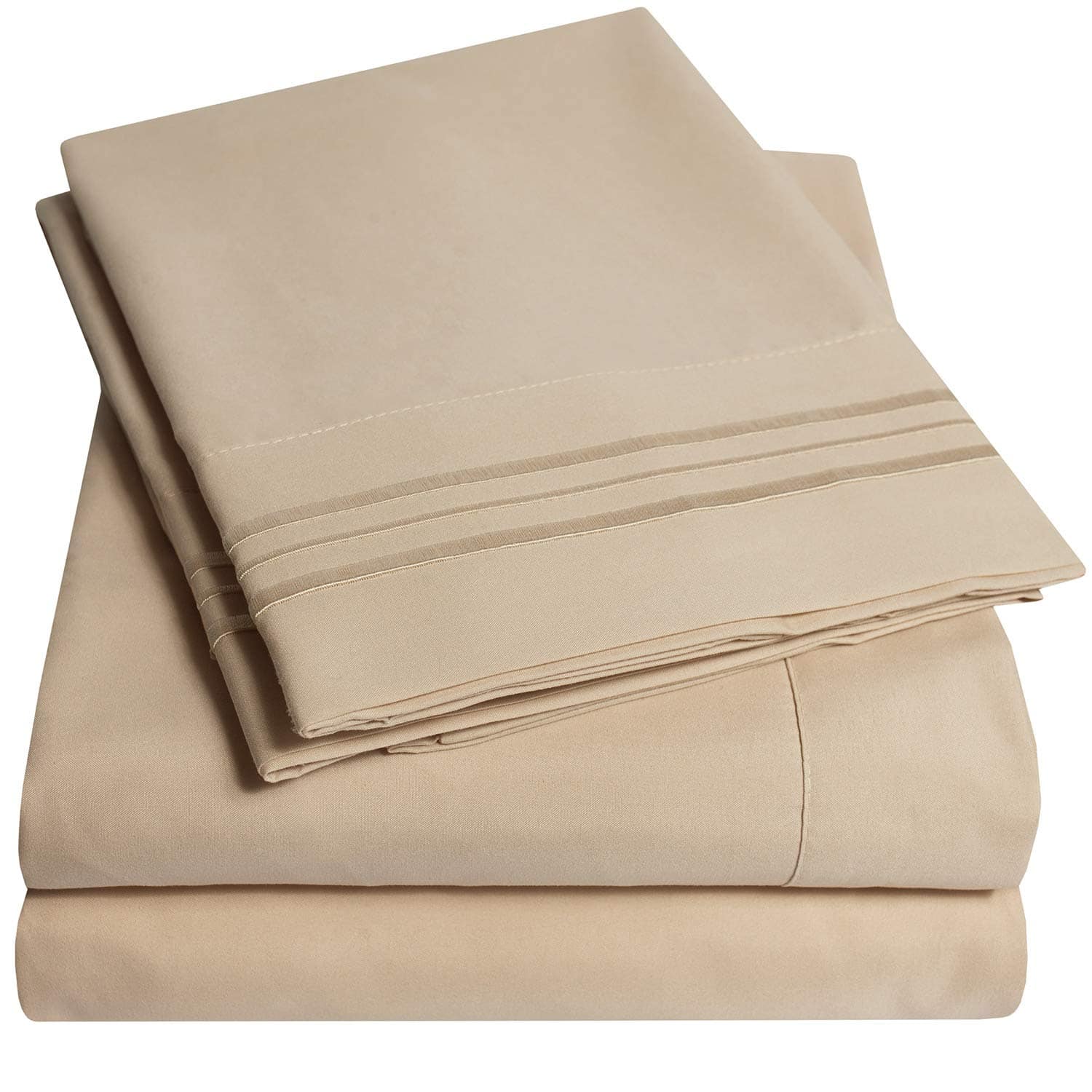 Juego de sábanas para cama Queen 1500 -Taupe